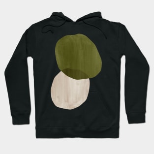 Green abstract stones Hoodie